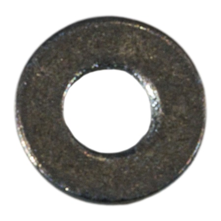 Midwest Fastener Flat Washer, For Screw Size M1.6 , Steel Zinc Plated Finish, 50 PK 79641